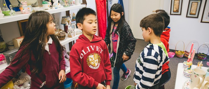 #1.3 - Visit of The Center of Compassion - Olivet Academy Students Shopping at the Thrift Store